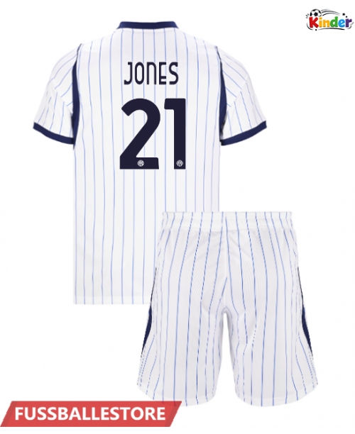Günstige Inter Milan Curtis Jones #21 Auswärts Trikotsatzt Kinder 2026-27 Kurzarm (+ Kurze Hosen)